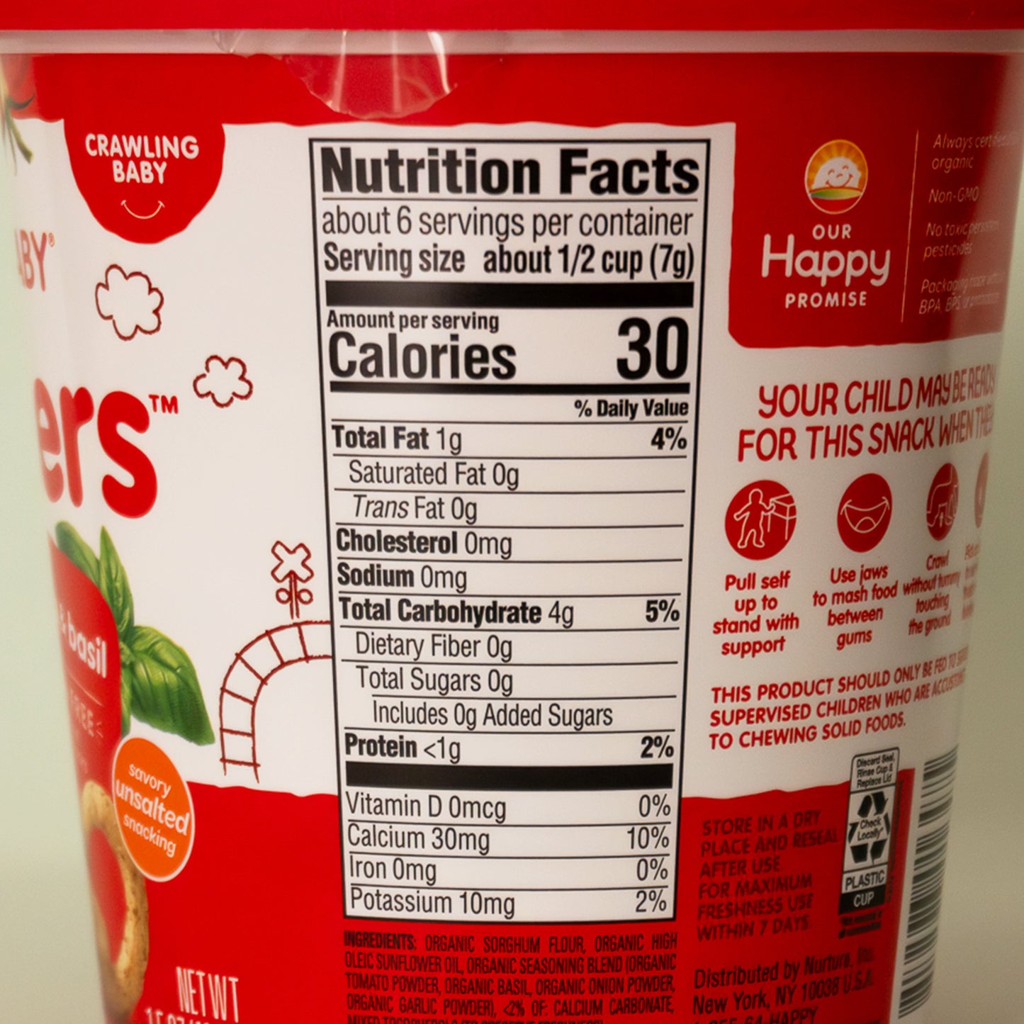 HappyBaby Snackers de manzana