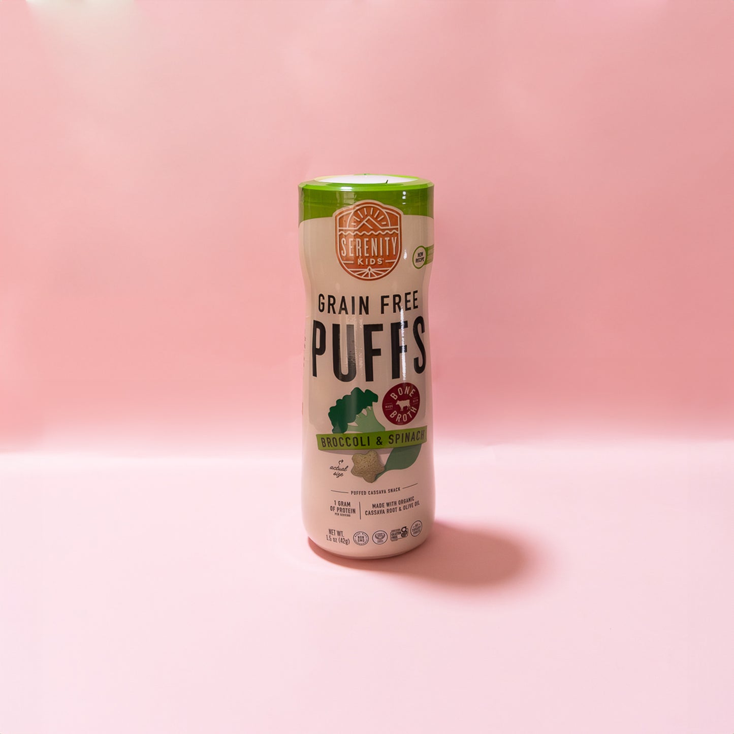 Serenity Kids snacks de brócoli y espinaca