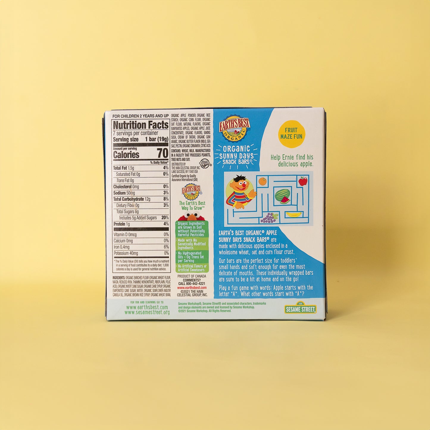 Sunny Days, barras de snack de manzana