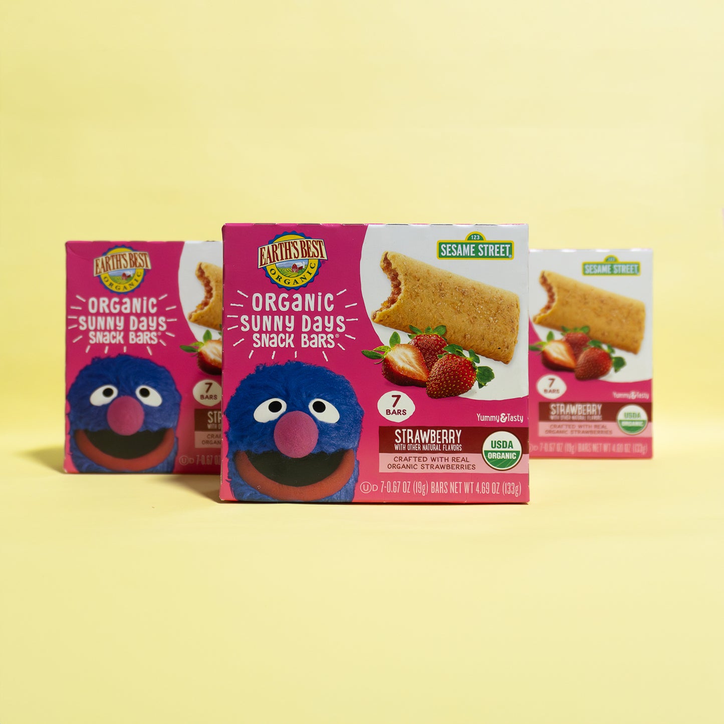 Sunny Days, barras de snack de fresa