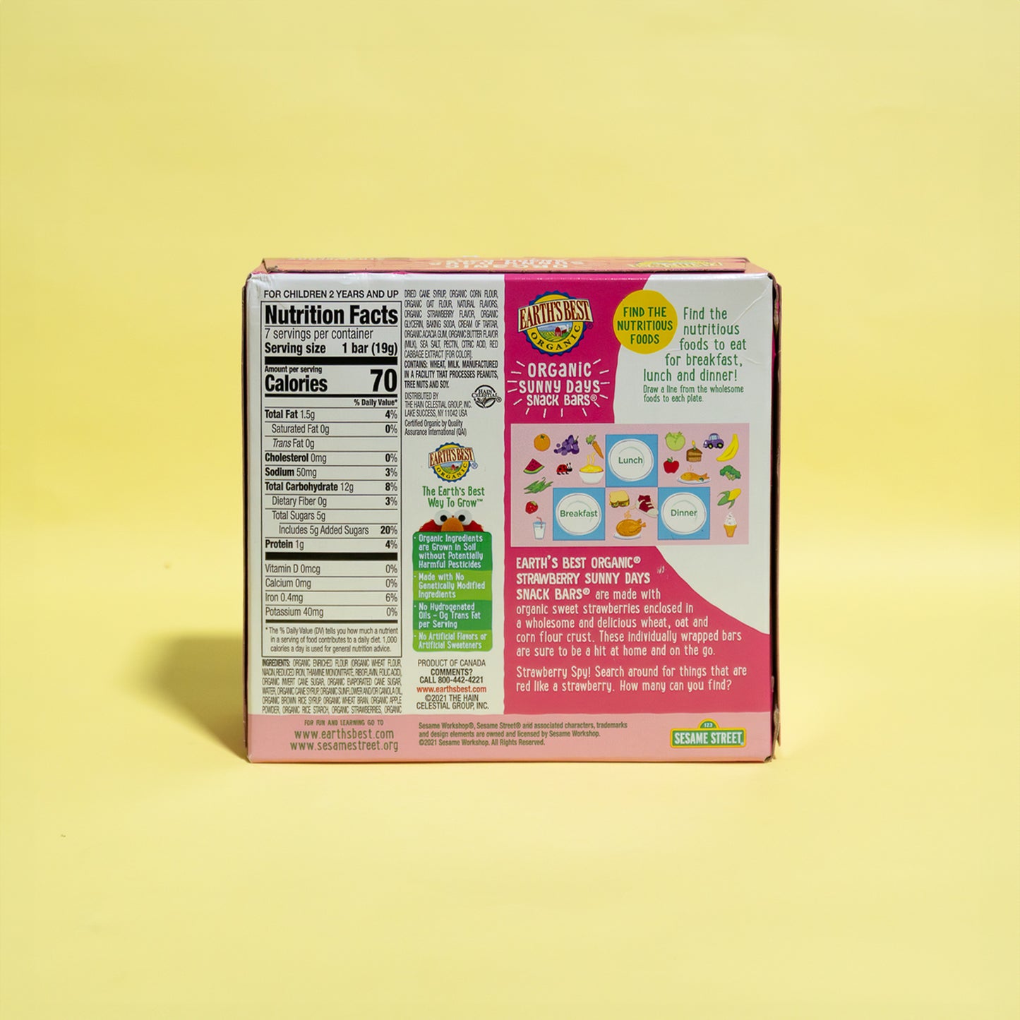 Sunny Days, barras de snack de fresa