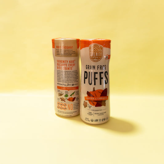 Serenity Kids snacks de calabaza y canela